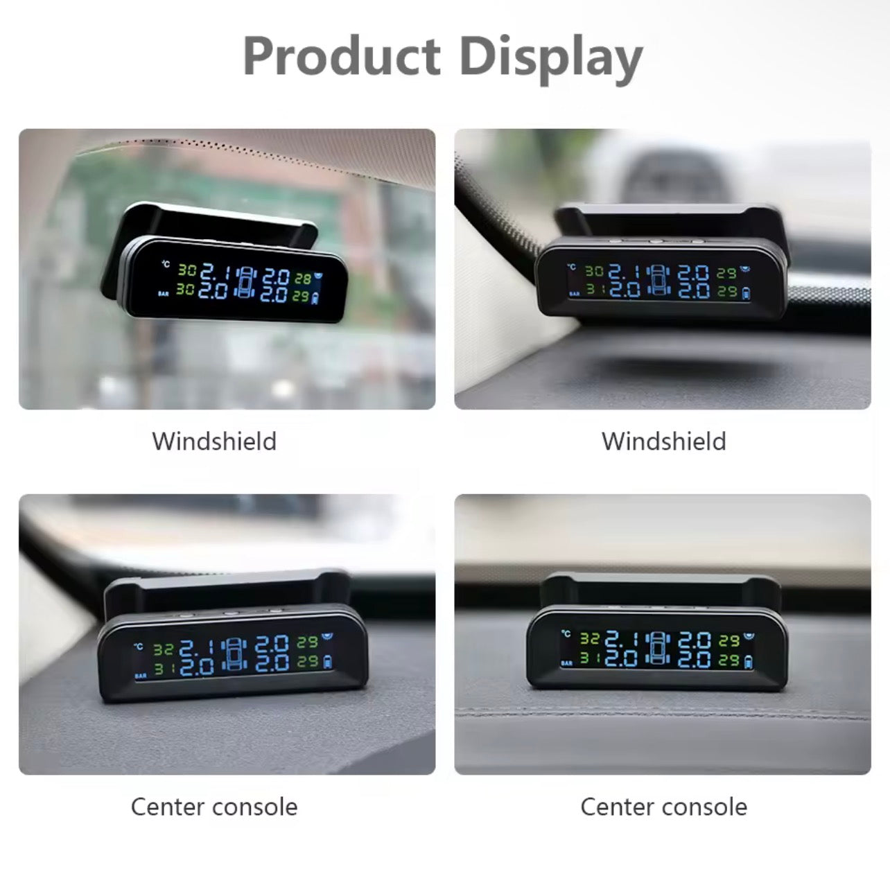 Tire Pressure Monitoring System (TPMS) – Solar & USB Charging