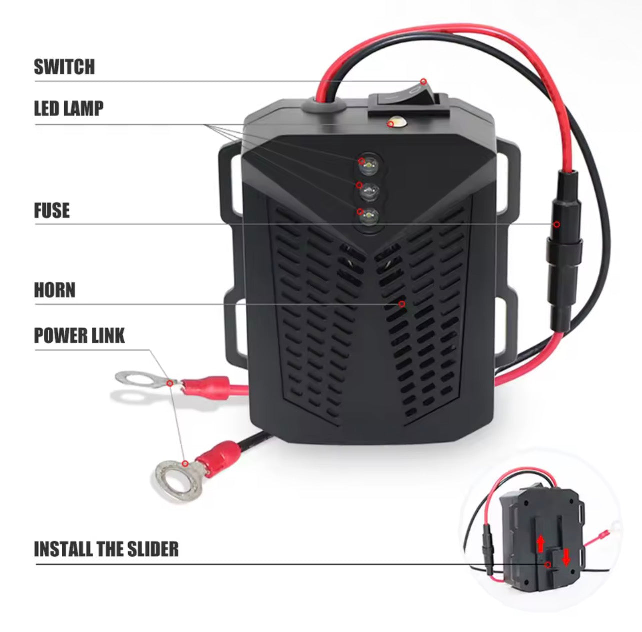 12V Car Ultrasonic Rat & Rodent Repellent — Marten, Mouse, and Pest Control Device for Vehicles