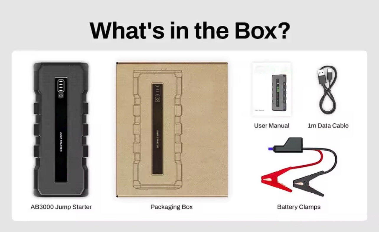 3000A Portable car Jumpstart booster pack / power pack
