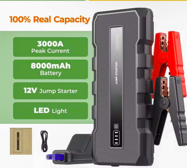 3000A Portable car Jumpstart booster pack / power pack