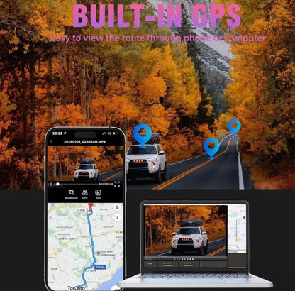 4k Smart Mirror Dash Camera for cars/trucks night vision included and rear view camera