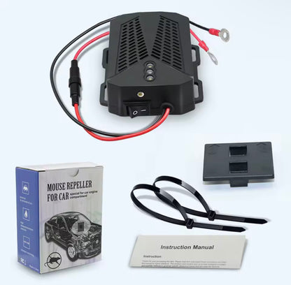 12V Car Ultrasonic Rat & Rodent Repellent — Marten, Mouse, and Pest Control Device for Vehicles